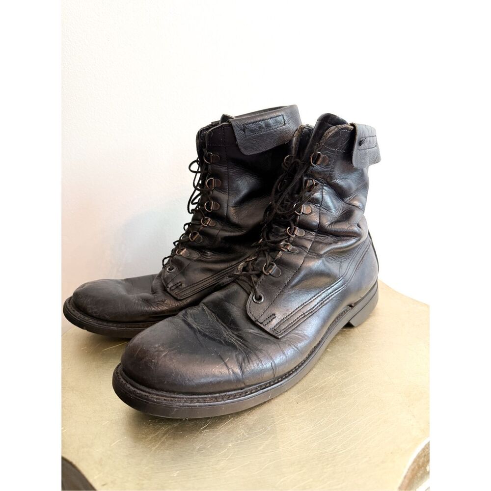 Biltrite VTG Black 1960s Australian Royal Air Force RAF Combat Flight Boot 12.5